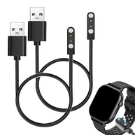 Kit 2 Cabos Carregadores Magnéticos p/ Smartwatch Jugeman P131 (5.2cm) - Carregamento Seguro e Prático - imagem 2