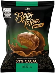 Bala Butter Toffees Intense Menta Com Chocolate 53% Cacau Arcor 500g - imagem 2