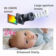 Monitor de Bebê Wi-Fi Inteligente VTech - Tela HD 5,5", Câmera 1080p, Controle Remoto e Segurança Total - imagem 4