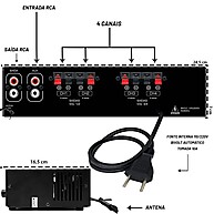 Som Ambiente Completo: Receiver + 8 Arandelas 55W - imagem 2