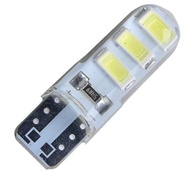 KIT 10 Lâmpadas T10 Siliconada 6 LED 5630 W5W Branca 12V - Iluminação Premium - imagem 5