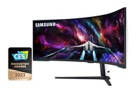 Monitor Gamer Samsung Odyssey 57" Mini LED, DUHD, 240Hz, 1ms, tela super ultrawide, HDMI, Display Port, USB, Freesync Premium Pro, com ajuste de altura, branco, série Neo G9 - imagem 2