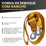 Cabo de Reboque Reforçado 5cm x 4m: Segurança e Confiança para Seu Carro - imagem 4