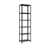 Estante de Aço com 6 Bandejas Preta - 40cm | Resistente e Moderna - imagem 2