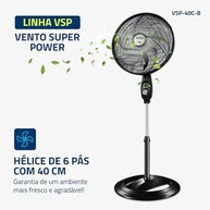 Ventilador Coluna Mondial Super Power 40cm 6 Pás 127V - Refresque seu Ambiente com Estilo - imagem 4