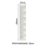 Estante Livreiro Madesa 6906 com 6 Nichos – Design Moderno e Organização Inteligente - imagem 4