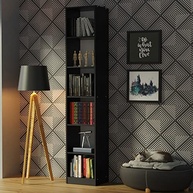 Estante Livreiro Madesa 6906 com 6 Nichos – Design Moderno e Funcional em Preto - imagem 3