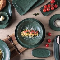 Conjunto com 6 Pratos Raso Porto Brasil Linhas Greenery 27,5cm - Design Moderno e Resistente - imagem 5