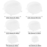 Tampas Elásticas de Silicone Reutilizáveis - 6 Peças para Armazenamento de Alimentos - imagem 5