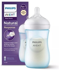 Mamadeira Pétala Avent 3.0 Azul 260ml com Bico para 6 Meses - Segura, Confortável e Livre de BPA - imagem 3