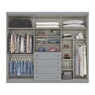 Guarda-Roupa Casal Nova York 6 Portas 4 Gavetas Espresso Móveis – Organização e Estilo para seu Quarto - imagem 5