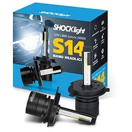 Lâmpada Super LED Mini Shocklight S14 Nano H4 32W 6000K: Iluminação Potente e Durável para Seu Veículo - imagem 1