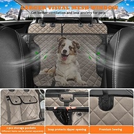 URPOWER Capa de Assento de Carro 6 em 1 para Cães: Proteção Impermeável e Conforto Dividido 60/40 - imagem 5