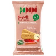 Biscoito de Maçã e Canela 60g - Biscotti Papapá | Crocante, Natural e Saboroso - imagem 2