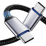 Cabo USB-C 2m 60W Nylon Reforçado: Carregamento Turbo para iPhone 15/16, Samsung, MacBook e Mais! - imagem 2