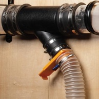 POWERTEC Punho Flexível 70148: Controle de Poeira Perfeito com Braçadeiras de Aço (6,3 cm) - imagem 4
