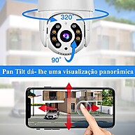 Segurança Total: Kit 3 Câmeras Wi-Fi HD + 3 Cartões 64GB - imagem 1
