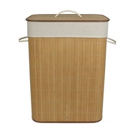 Cesto de Bambu Ecológico 65L com Tampa e Alças - Design Moderno e Sustentável - imagem 4