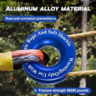 Kit 2 Polias Anel de Recuperação Guincho 660kg - SUV, UTV, ATV Off-Road - imagem 4