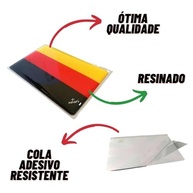 Adesivo Resinado Bandeira Alemanha 6x4cm - Carro e Moto | Destaque seu Veículo! - imagem 4