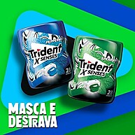 Trident XSenses Peppermint: Frescor Intenso Sem Açúcar (6x54g) - imagem 4