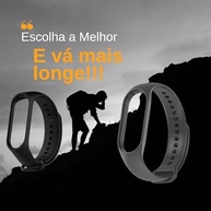 Pulseira Silicone Premium para Mi Band 5, 6 e 7 - Preta e Cinza | Conforto e Estilo Duradouro - imagem 4