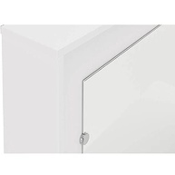 Penteadeira Ditália 7 Gavetas com Espelho | Design Moderno em Branco Acetinado - imagem 5