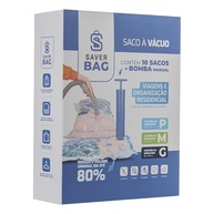 Kit Sacos a Vácuo Premium com Bomba Manual - 10 Unidades, 7 Camadas, Reduz 80% do Volume - imagem 3