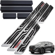 Soleiras Aço Inox Tiggo 7 Sport: Proteção e Estilo Premium com Vinil Protetor - imagem 1