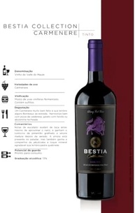 Bestia Vinho Tinto Chileno Collection Carmenére 750Ml - imagem 3
