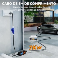 KINGSTER Carregador Portátil EV 7KW Fe-yr-ee: Segurança e Eficiência para Seu Carro Elétrico - imagem 3