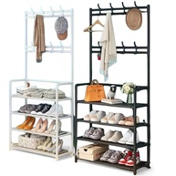 Sapateira Organizadora 4 Prateleiras 60cm com 8 Cabideiros - Armazena até 12 Pares de Sapatos - imagem 1