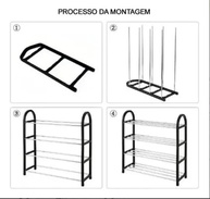 Sapateira Portátil 4 Andares - Organize Até 8 Pares com Estilo e Praticidade - imagem 5