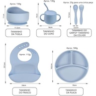 Kit Introdução Alimentar Bebê 8 Peças - Seguro, Antiderrapante e BPA Free - imagem 3