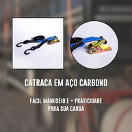 Kit 2 Cintas de Amarração com Catraca 800kg 3M - Segurança e Firmeza para Sua Carga! - imagem 5
