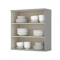 Armário Aéreo Moderno 2 Portas 80cm Cinza - Henn | Organize com Estilo - imagem 5