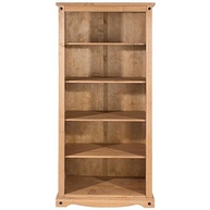 Estante de Madeira com 5 Nichos Marrom Antique - Design Vintage 80x178x42cm - imagem 5