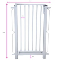 Grade de Segurança para Porta com Vãos Ajustáveis 81cm a 85cm - Proteção Contra Quedas para Bebês e Pets - imagem 4