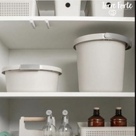Kit de Limpeza Balde 8,5L + Bacia 5L Resistente - Conjunto Organizador para Lavanderia Bege - imagem 4