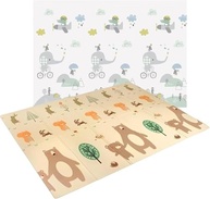 Tapete de Atividades Infantil 8MM Gigante 150x200cm - Dupla Face, Dobrável e Antialérgico - imagem 4