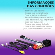 Central Multimídia 9" com Carplay, Android Auto e Câmera de Ré: Transforme Seu Carro! - imagem 5