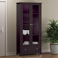 Estante Livreiro 2 Portas 1 Gaveta Ditália E-954 - Design Moderno em Preto - imagem 2