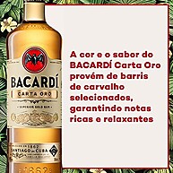 Rum Bacardi Carta Oro: Sabor Dourado Premium 980ml - imagem 5