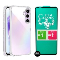 Kit Premium Samsung A56: Capa Anti Impacto Transparente + Película Cerâmica 9D - imagem 1