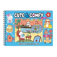 Livro de Colorir Adulto Cute & Comfy Super Extra 04 - Capa Dura Holográfica para Relaxar - imagem 2