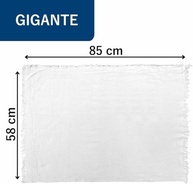 Kit com 10 Panos de Chão Gigante 58x85cm em Algodão 100% - Super Absorventes e Sem Fiapos - imagem 4