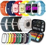 ZXCNZXVE Pacote com 10 pulseiras esportivas compatíveis com Apple Watch séries 10, 9, 8, 7, 6, 5, 4 e 3 de 45 mm, 44 mm, 42 mm, 46 mm, ultra - imagem 1