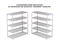 Sapateira Vertical Inox Premium 30 Pares | 10 Prateleiras de Aço Resistente - imagem 3