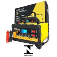 Carregador de Bateria Automotivo Smart Charger 10A Digital - 12V/24V com Voltímetro e Amperímetro - imagem 4
