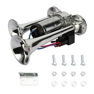 Buzina de Ar 12V 600DB para Caminhão e Carro: Som Super Alto com Compressor Duplo - imagem 2